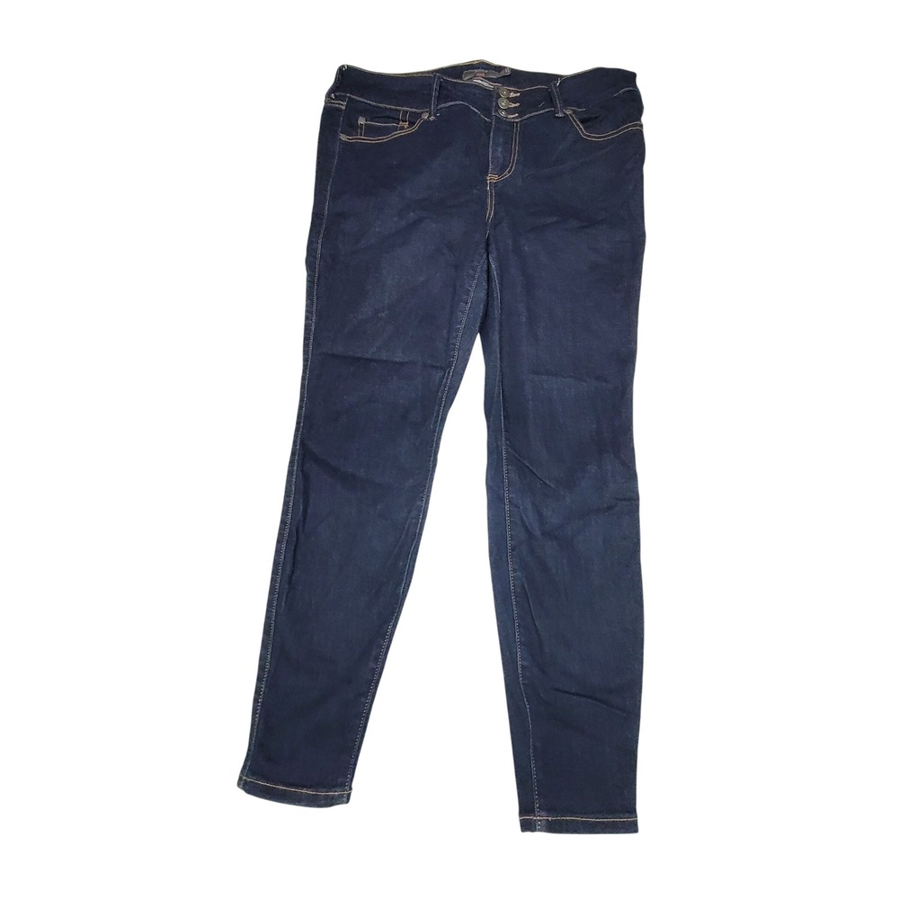 Torrid Super Soft Jeggings Dark Wash Skinny Denim Jeans Womens 14S Short